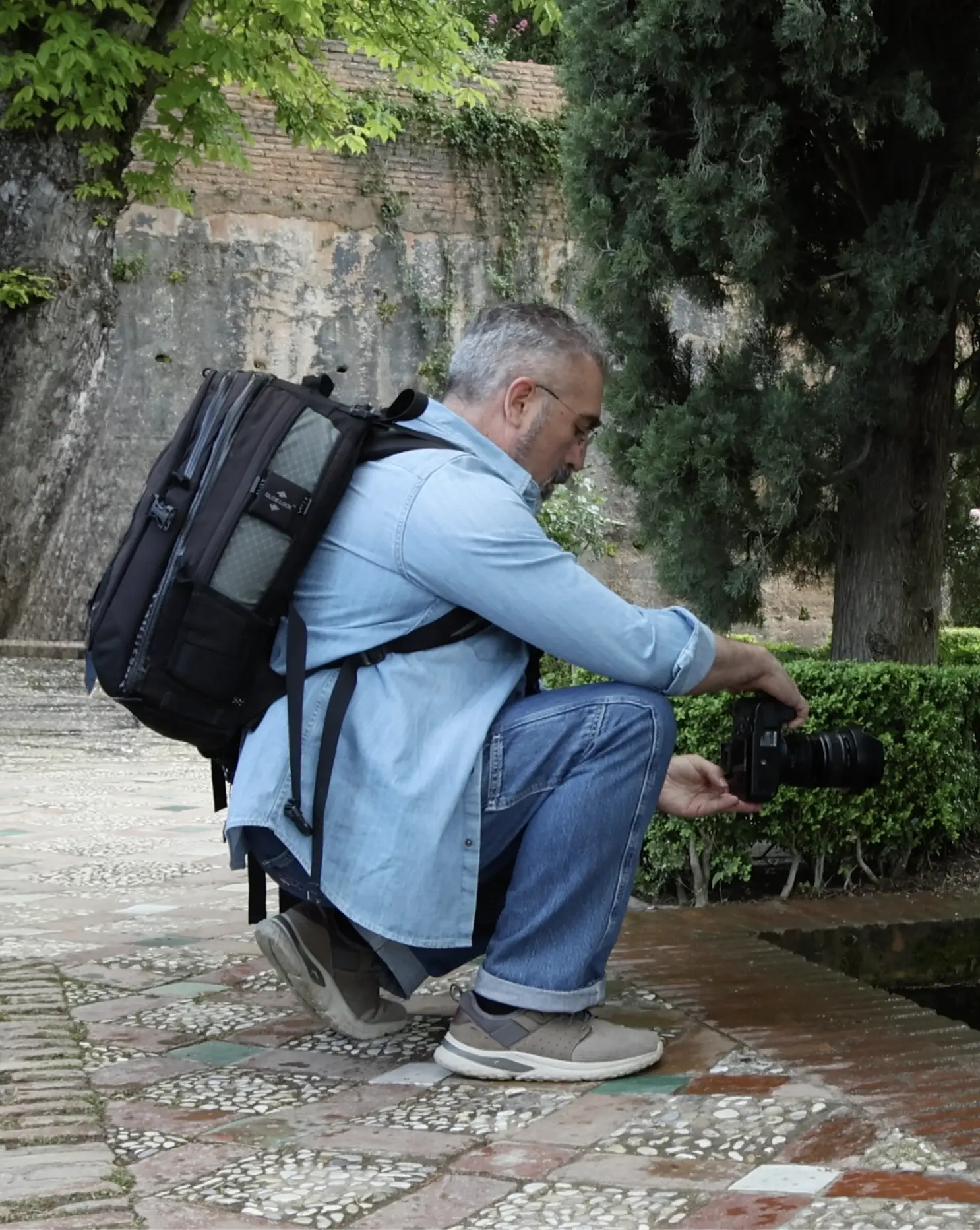 Fernando Moreno fotografiando